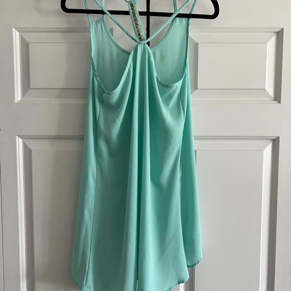 Blue Pepper Strappy Lightweight Flowy Tank Top Tunic, Women's Size Small - Picture 2 of 2